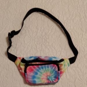 NWOT Claire's Multicolor Tie Die Waist Bag